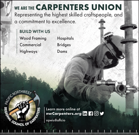 Pacific Northwest Regional Council of Carpenters Advertisement