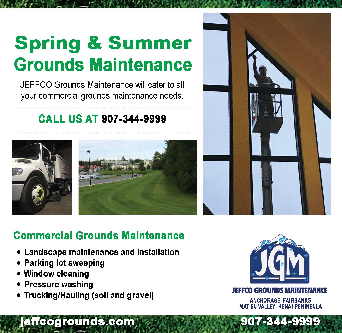 Jeffco Grounds Maintenance Advertisement