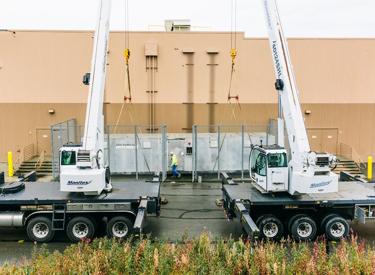 a mechanical unit is moved in Anchorage
