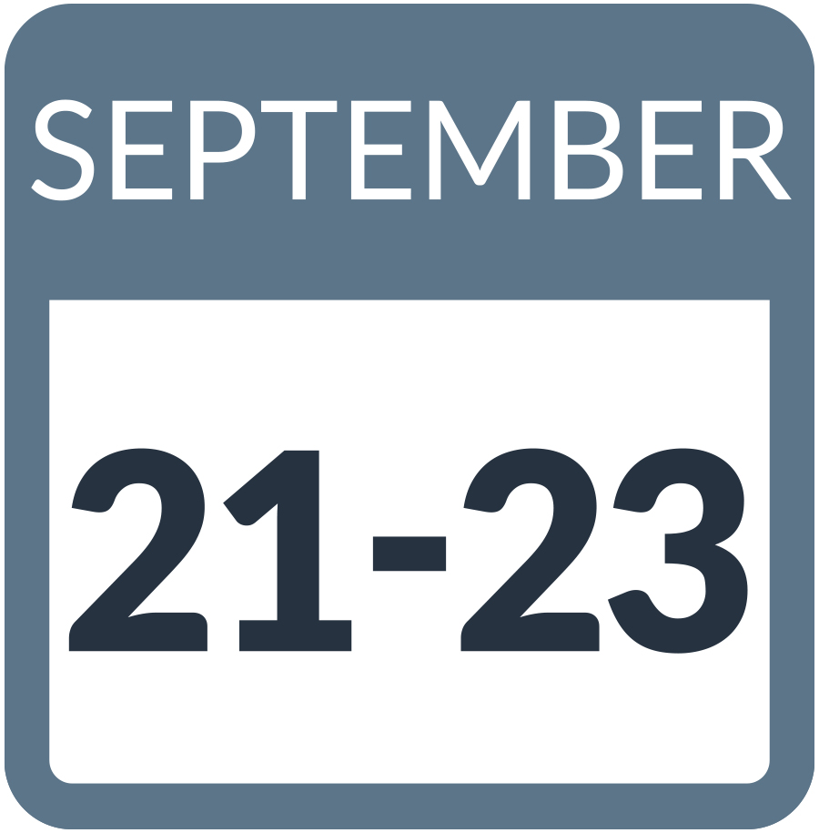 September 21-23 calendar date