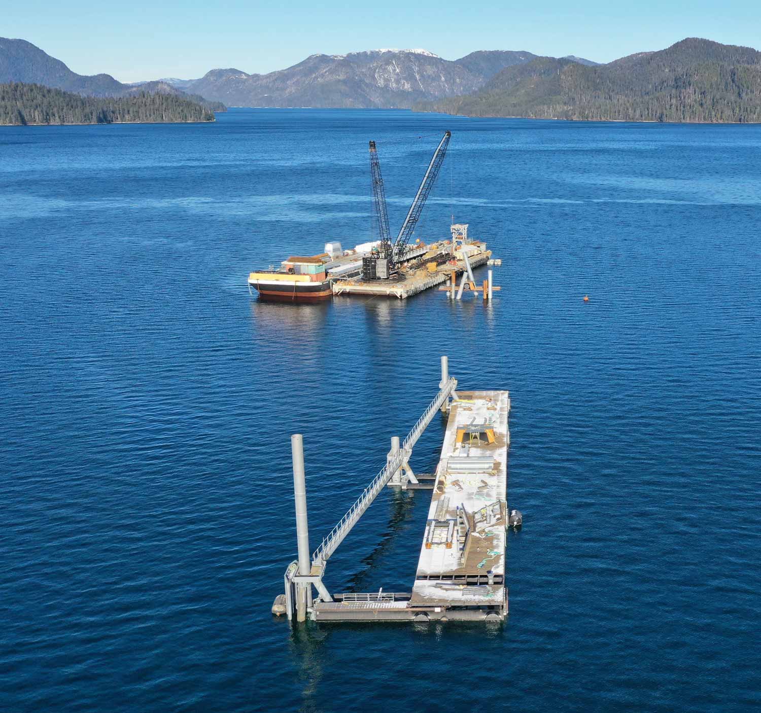 The Halibut Point dock expansion project in Sitka