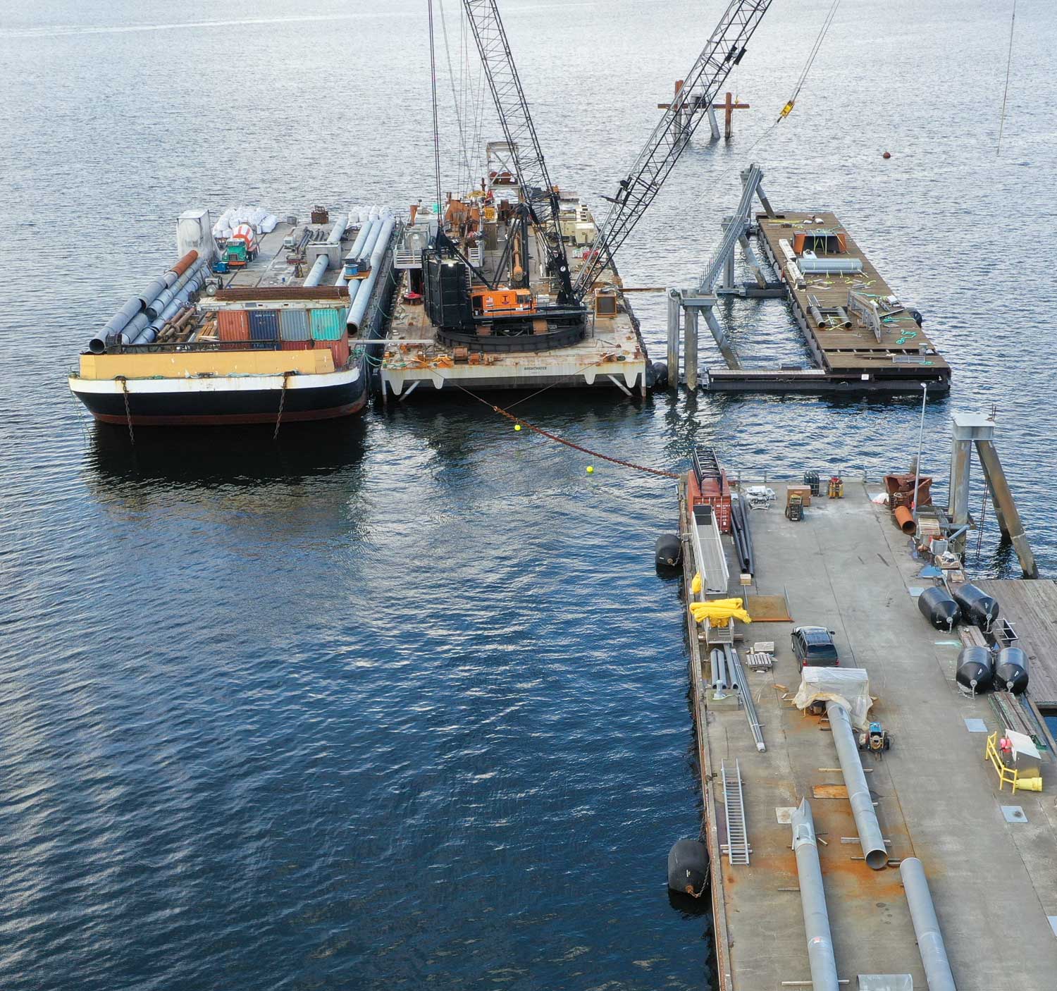 The Halibut Point dock expansion project being completed and expected by June