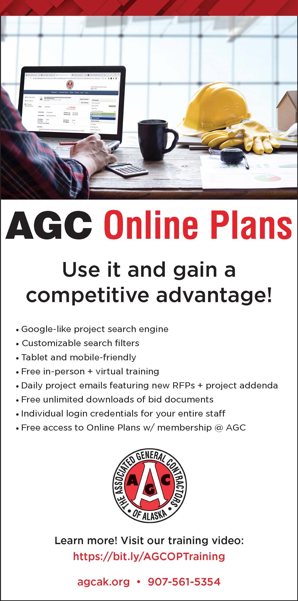 AGC Online Plans Advertisement