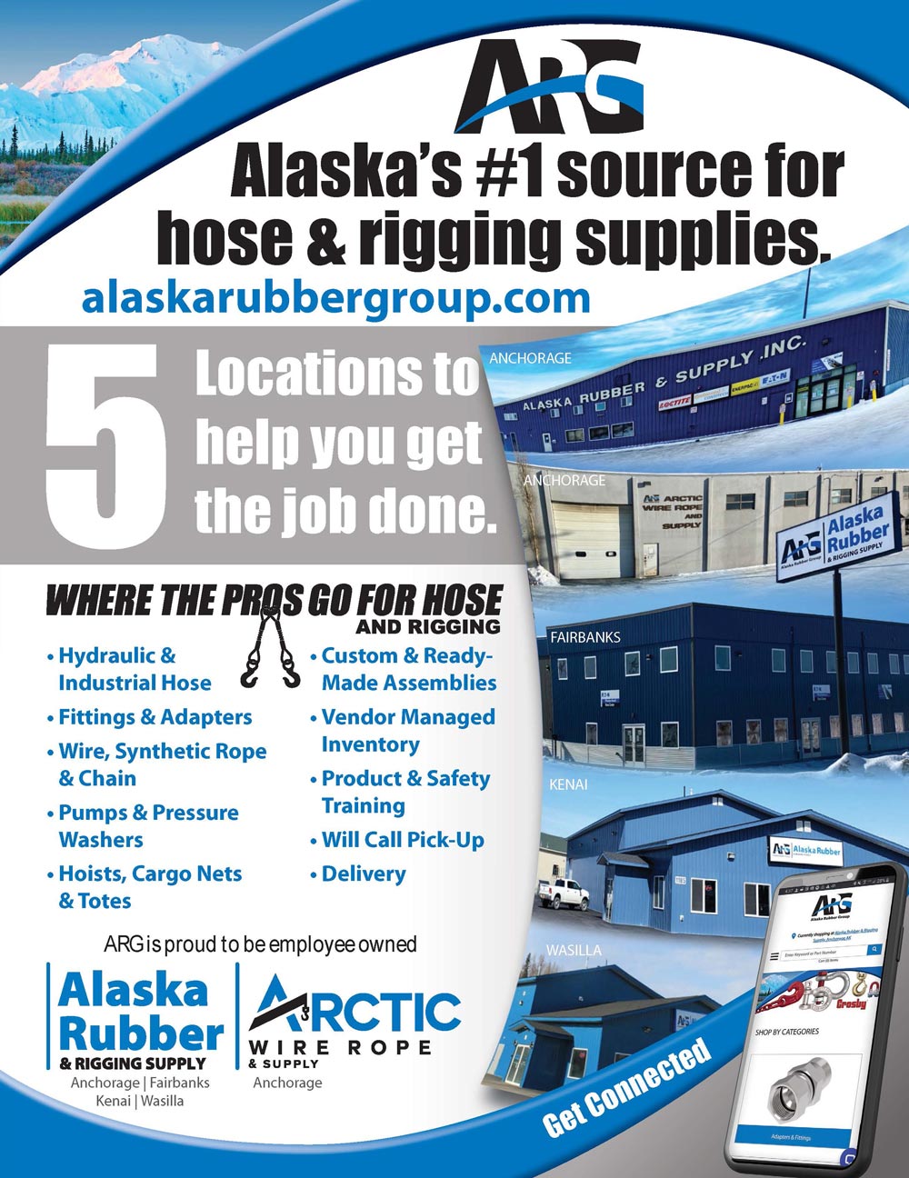 Alaska Rubber & Rigging Supply Advertisement