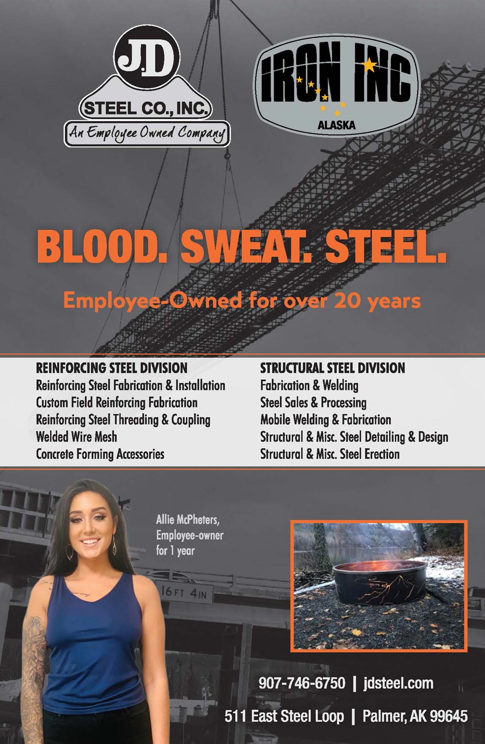 JD Steel Co Inc. Advertisement