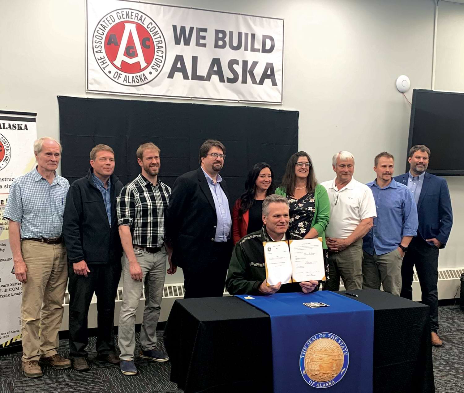 Associated General Contractors of Alaska is proud of its partnership with Governor Mike Dunleavy and Alaska Department of Transportation & Public Facilities to pass HB160, which codifies the Construction Manager/General Contractor procurement method as another tool in the DOT&PF toolbox