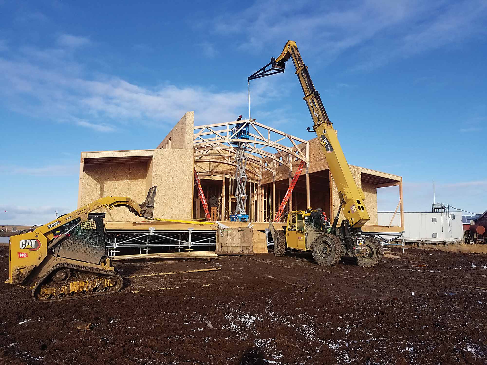 Congdon Construction, Inc. building a new church in Chefornak for the Catholic Diocese of Fairbanks