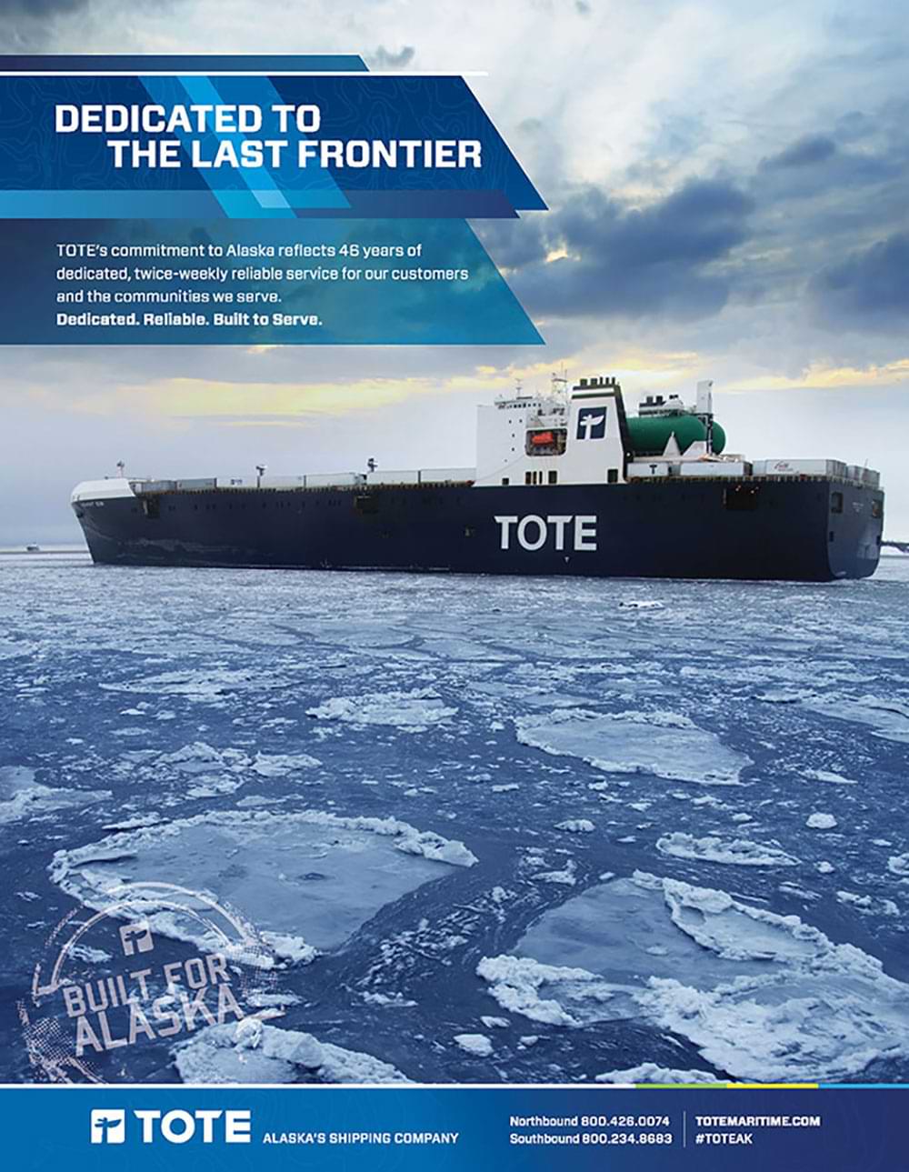 TOTE Maritime Alaska Advertisement