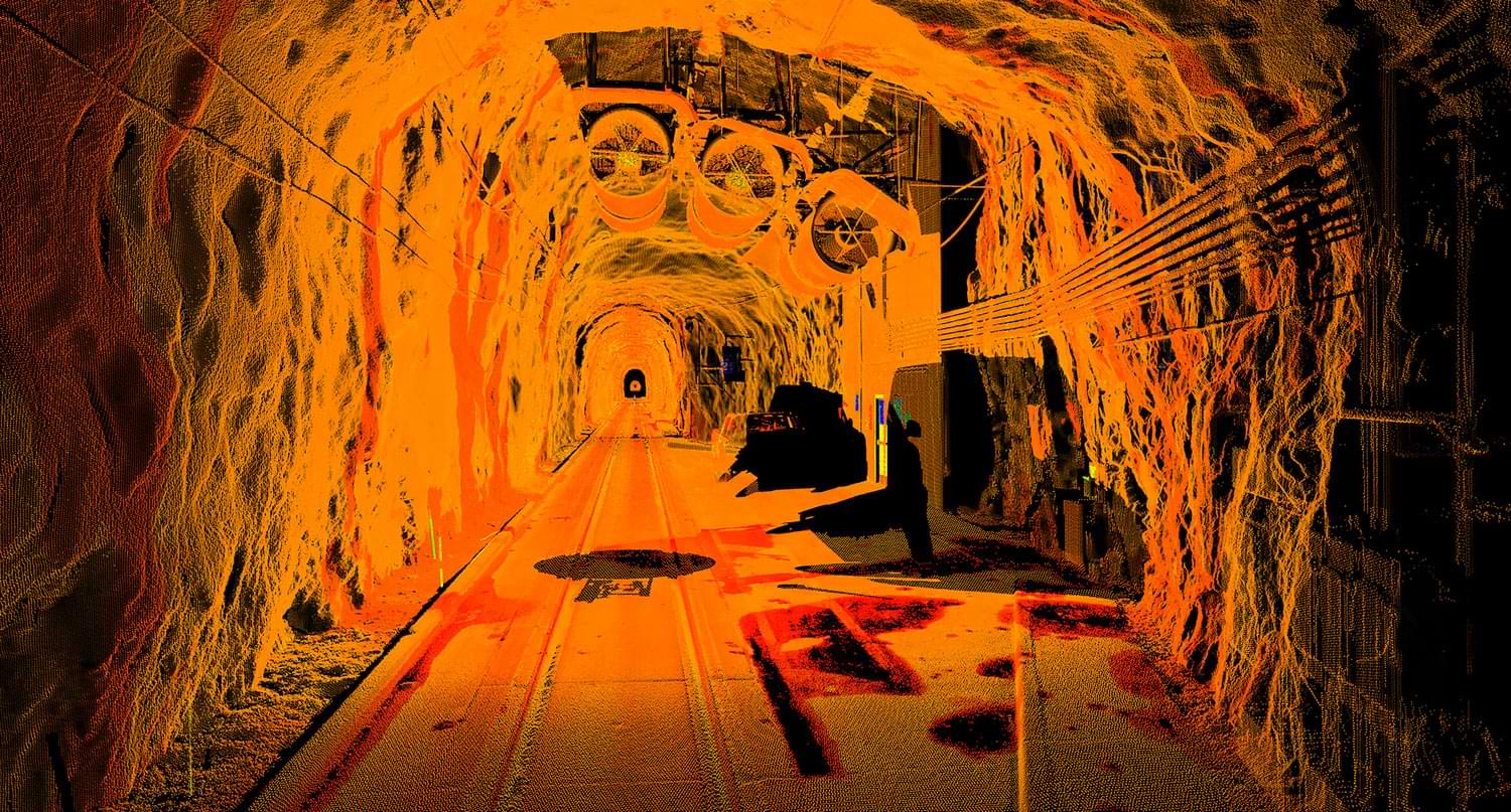 Whittier Tunnel, where 3D scanning equipment was used to help Granite Construction accurately determine areas for excavation