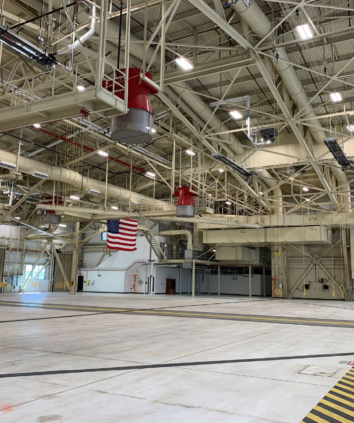 Renovations to the AWACS hangar expanded operational capacity to meet a scheduled AWACS