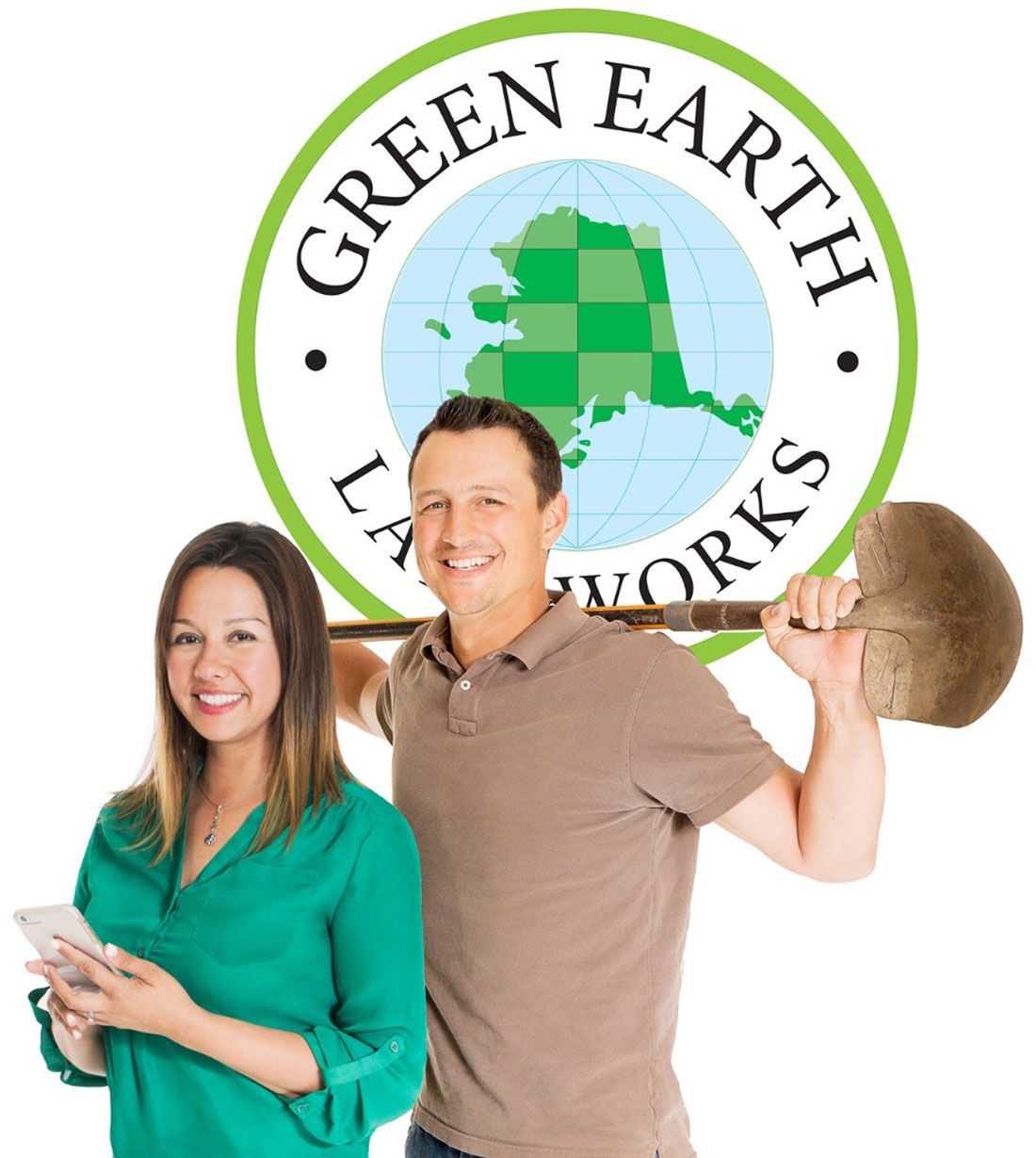  Green Earth Landworks President Christina Eneix and her husband, Vice President Jeremiah Eneix