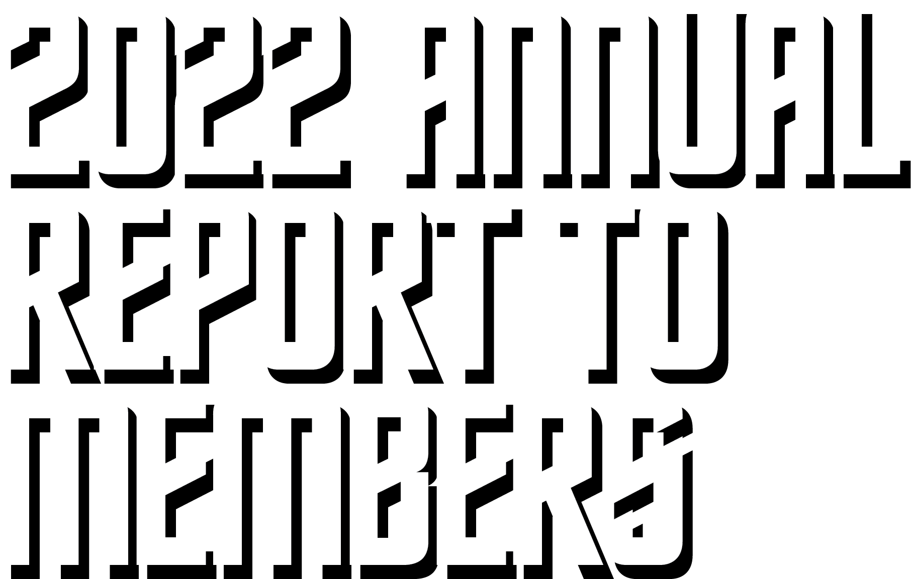 2022 Annual Report to Members typography