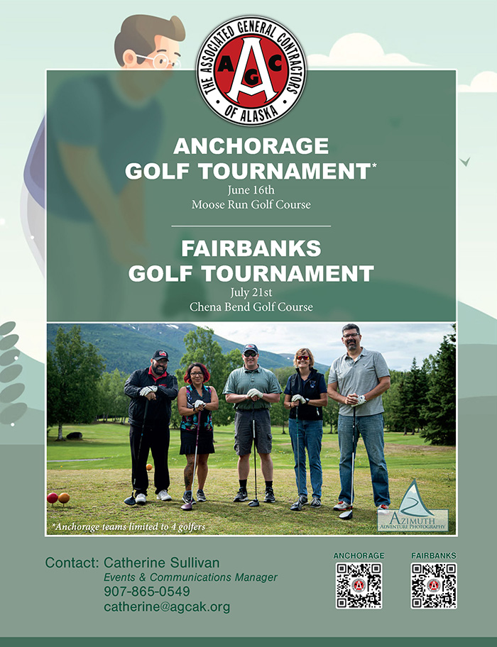 AGC Anchorage and Fairbanks Golf Tournaments Advertisement