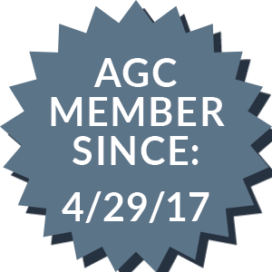 AGC member since: 4/29/17 sticker