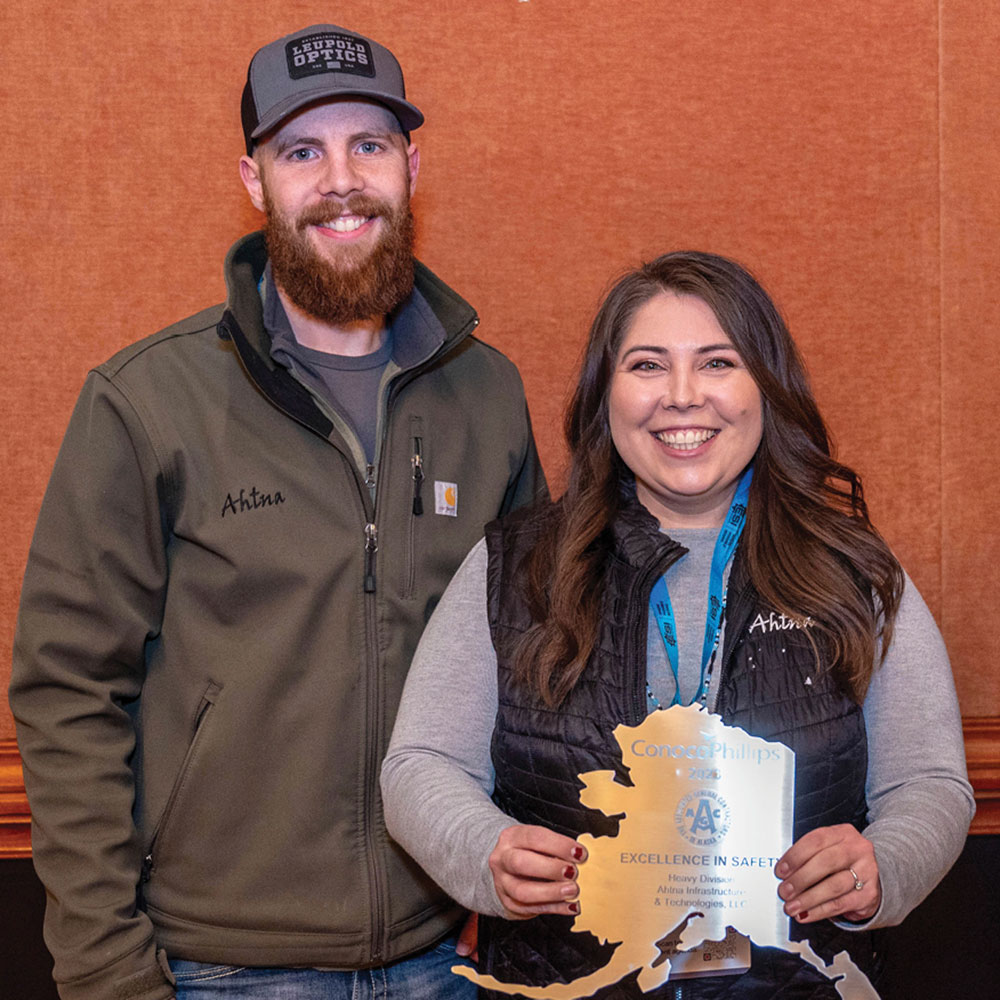 Ahtna Infrastructure and Technologies accepts the Heavy Division award