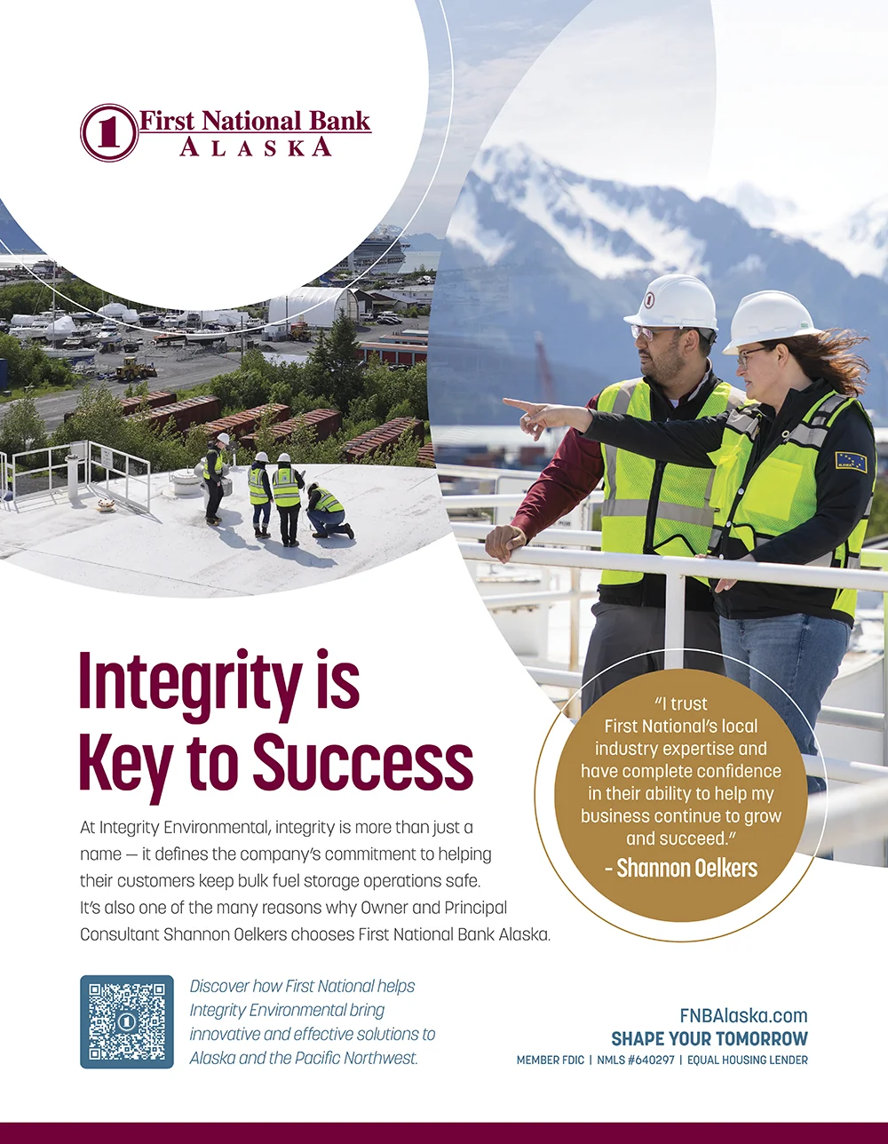 First National Bank Alaska Advertisement