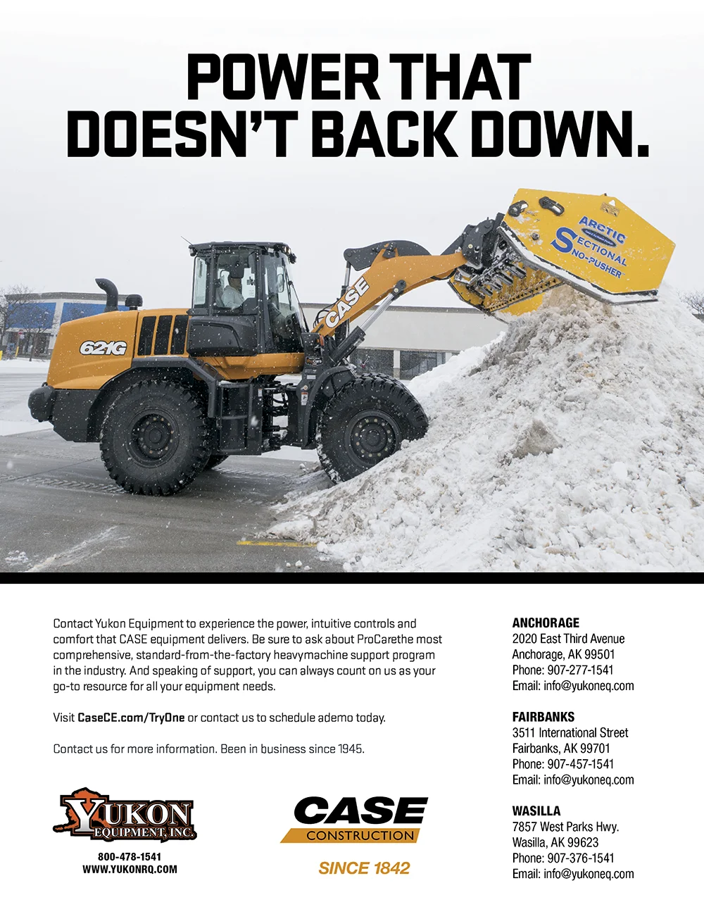 Yukon Equipment Inc. Advertisement