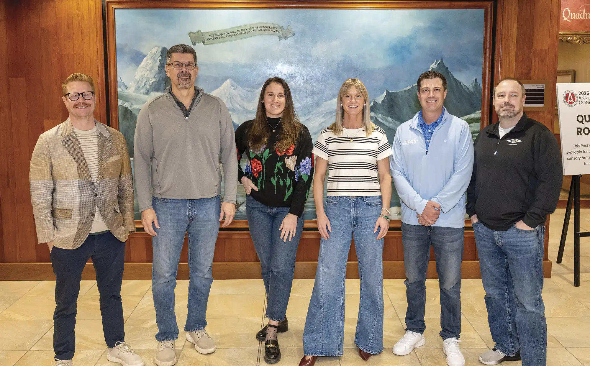 Luke Blomfield, Toby Drake, Saigen Harris, Carrie Jokiel, Chrys Fleming, and Kris Jensen