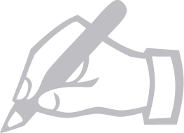 hand holding a pencil