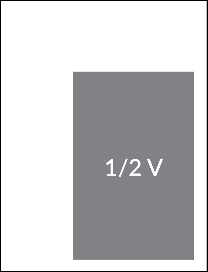 1/2 Page V or H